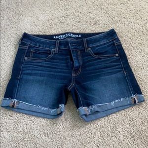 •american eagle midi jean short